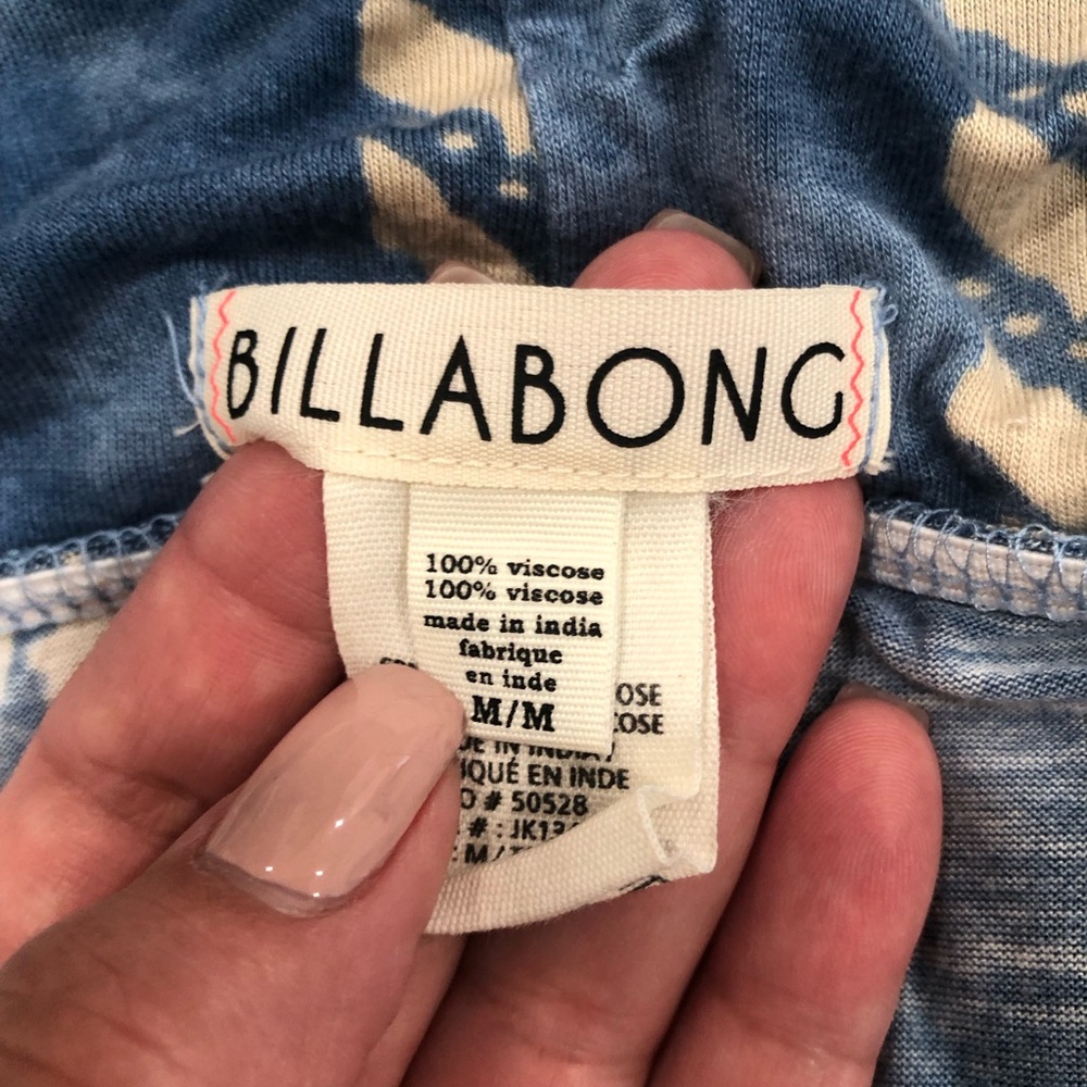 Billabong Blue and Beige Patterned Maxi Skirt - Picture 2 of 8